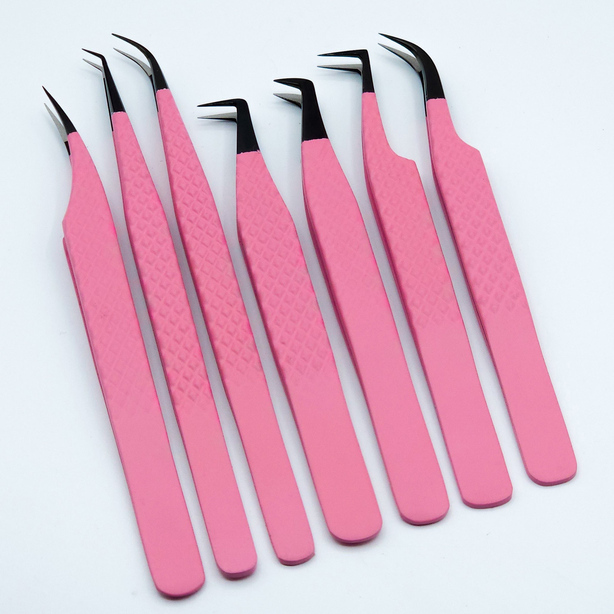 Pink Lash Tweezer Set